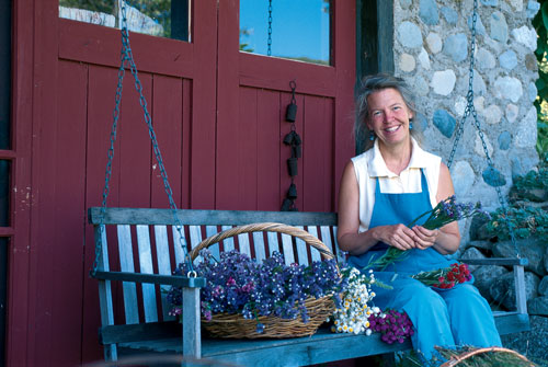 Kate loves to eat breakfast and watch the sun rise from the porch on the home’s east side. She often spends summer afternoons bundling herbs on the porch swing.
